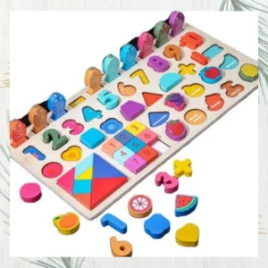 Planche Chiffres, Pêche, Fruits Et Formes Montessori