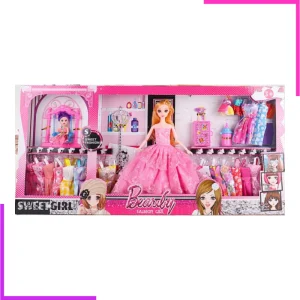 Dressing 75x35 cm + Barbie + Bébé Barbie