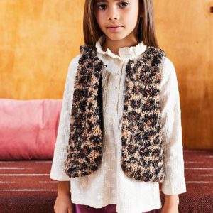 Veste Louloute moumoute léopard