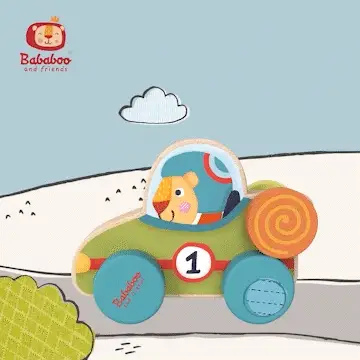 Ma première voiture "La voiture de course de Bababoo"