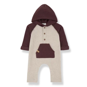 Combinaison LUDVIG beige & bordeaux