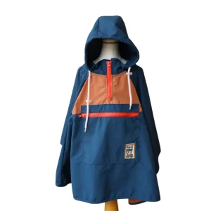 Cape de pluie enfant bleu et marron - L'affreux Jojo