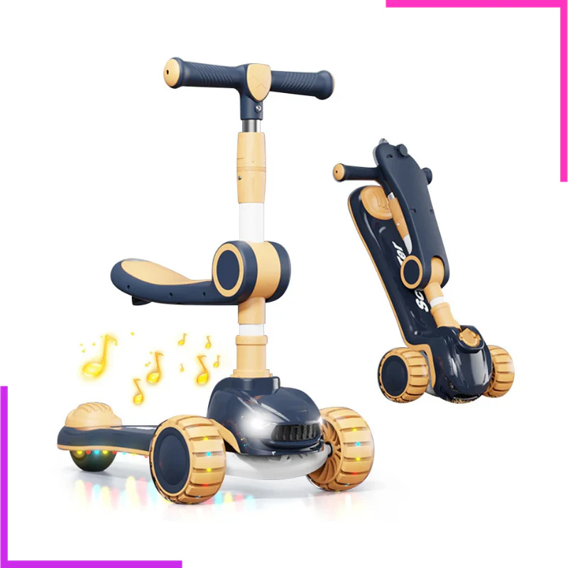 Trottinette avec Siège 3 en 1 Lumineuse et Musicale – Image 5