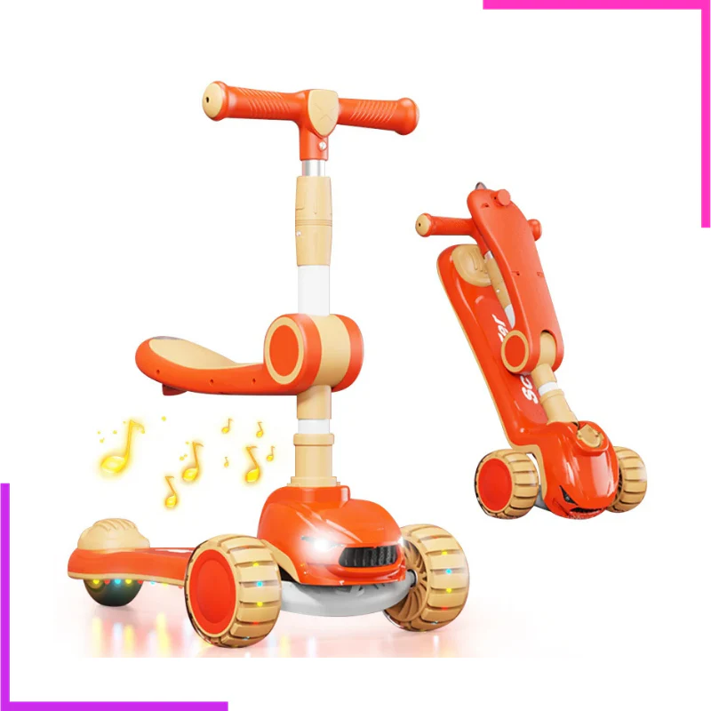 Trottinette avec Siège 3 en 1 Lumineuse et Musicale – Image 4