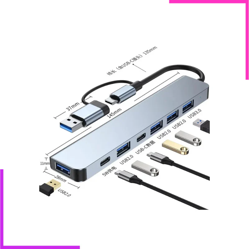 Adaptateur USB 7 en 1 – Image 2