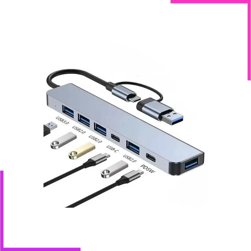 Adaptateur USB 7 en 1