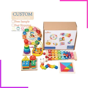 Pack de 7 Jeux d'éveil en Bois Montessori