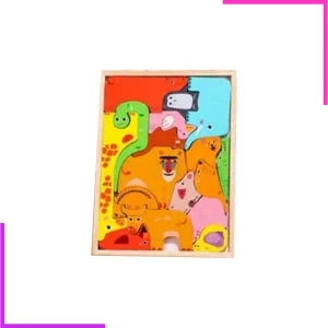 Puzzle en bois animaux