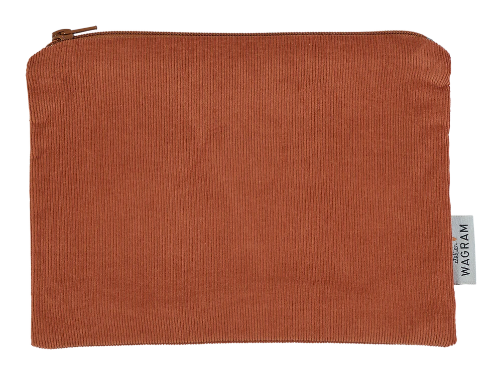 Trousse velours brique – Image 2