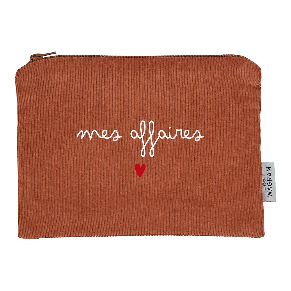 Trousse velours brique – Image 3