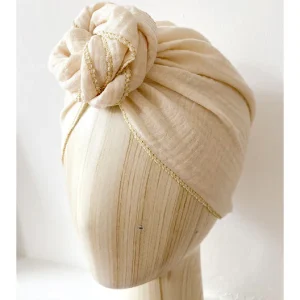 Turban en gaze de coton.