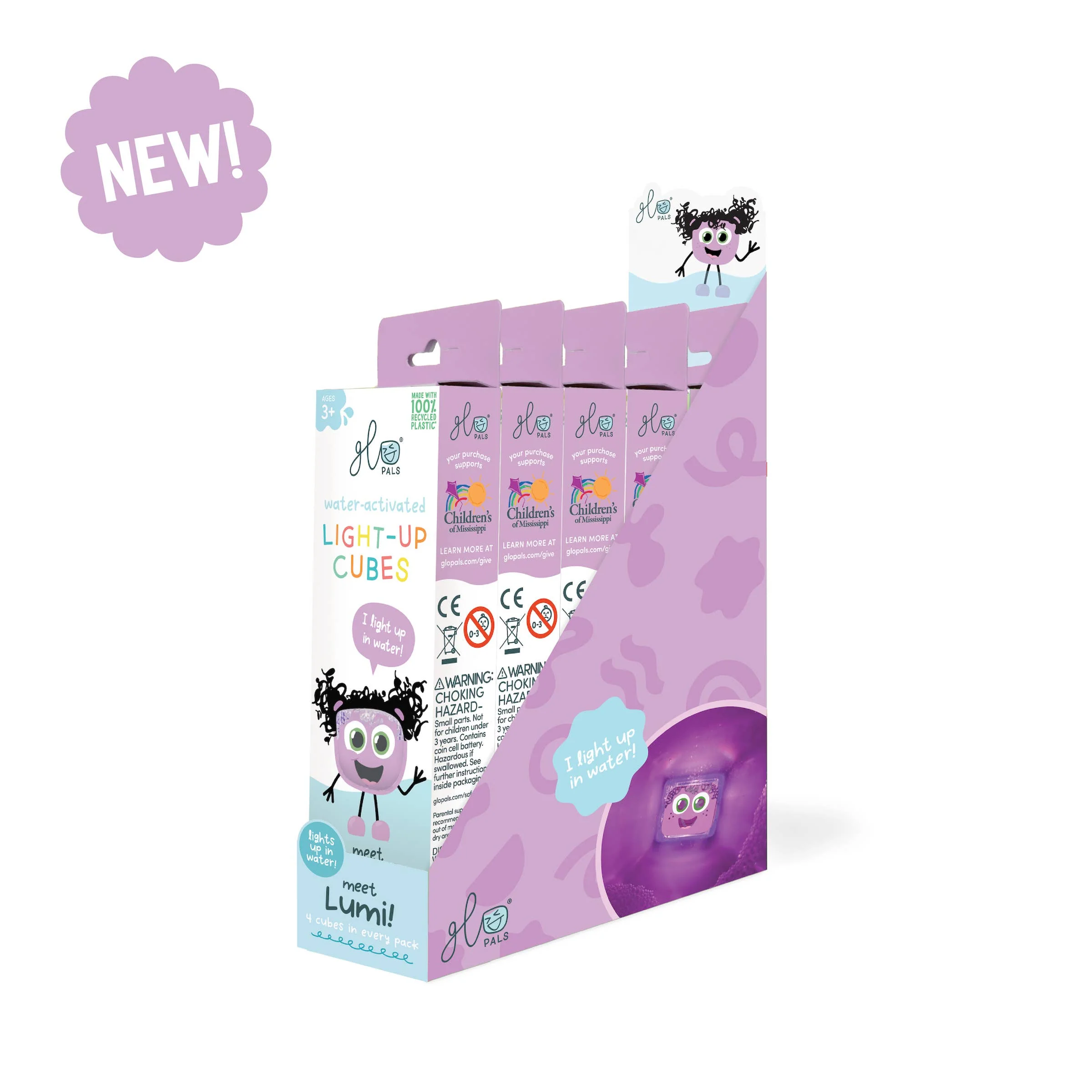 Cubes lumineux pour le bain violet II – Image 2