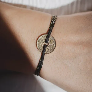 Bracelet Le Petit Louvre irisé noir