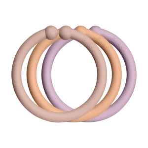 Anneaux Bibs BLUSH/PÊCHE/LILAS