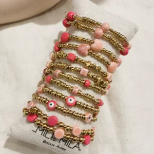BRACELETS CERAMIQUE FUCHSIA