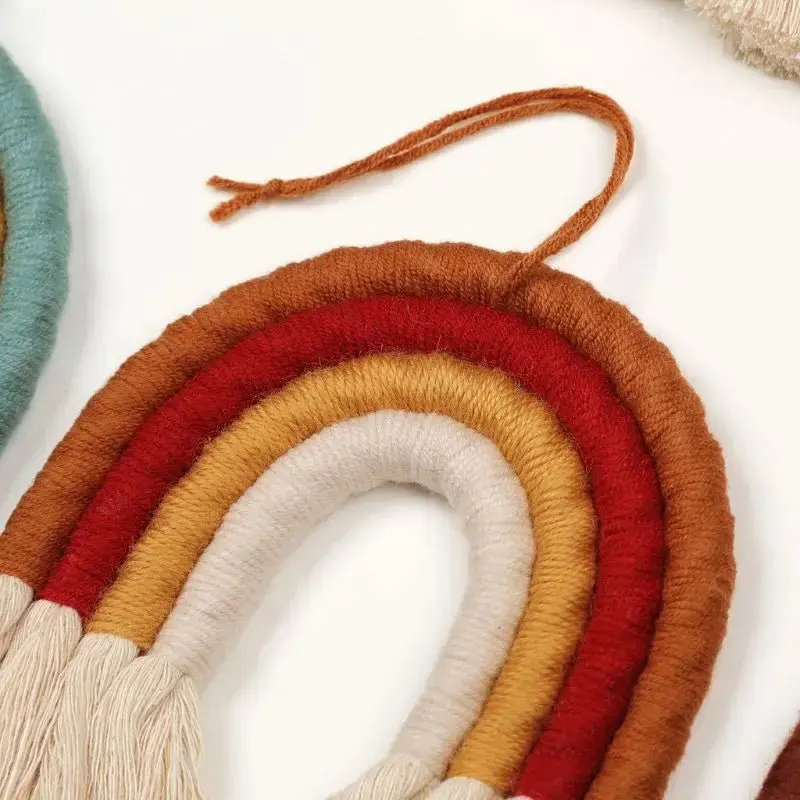Décoration | Arc-en-ciel coloré en macramé – Image 2