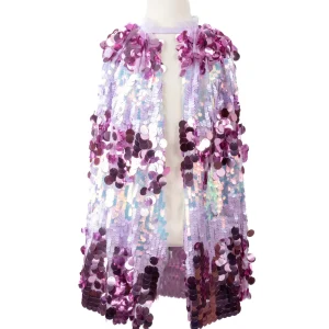 Déguisement Cape à sequins violet