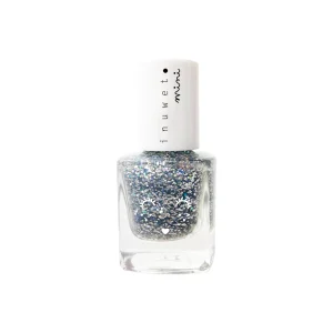 Vernis à l’eau paillettes argentées-vanille