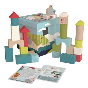 Babablocks de construction en bois  "Baleine Vilma"