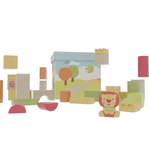 Babablocks Holzbausteine "Löwe Bababoo"
