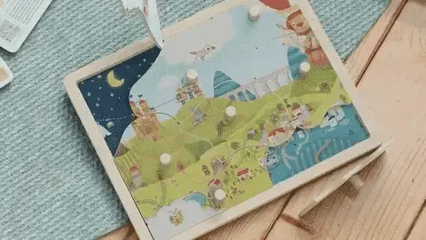 Entdeckungsspiel Puzzle "Tag und Nacht"