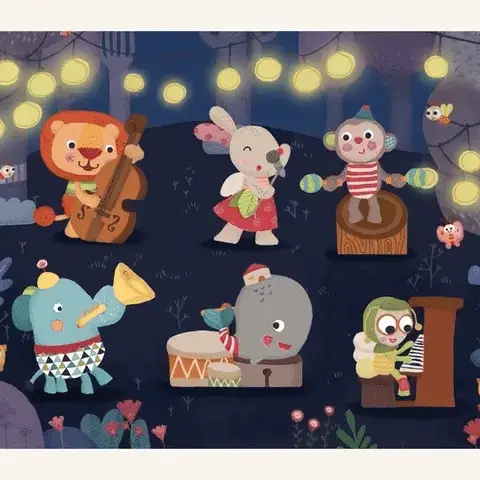 Puzzle jeu de figurines "Le groupe Bababoo et ses amis"