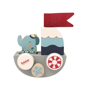 2-en-1 Jouet à empiler "L'amusante voiture-bateau de Lolo"