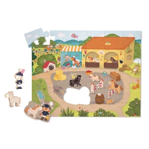 Puzzle à histoires "L'écurie"