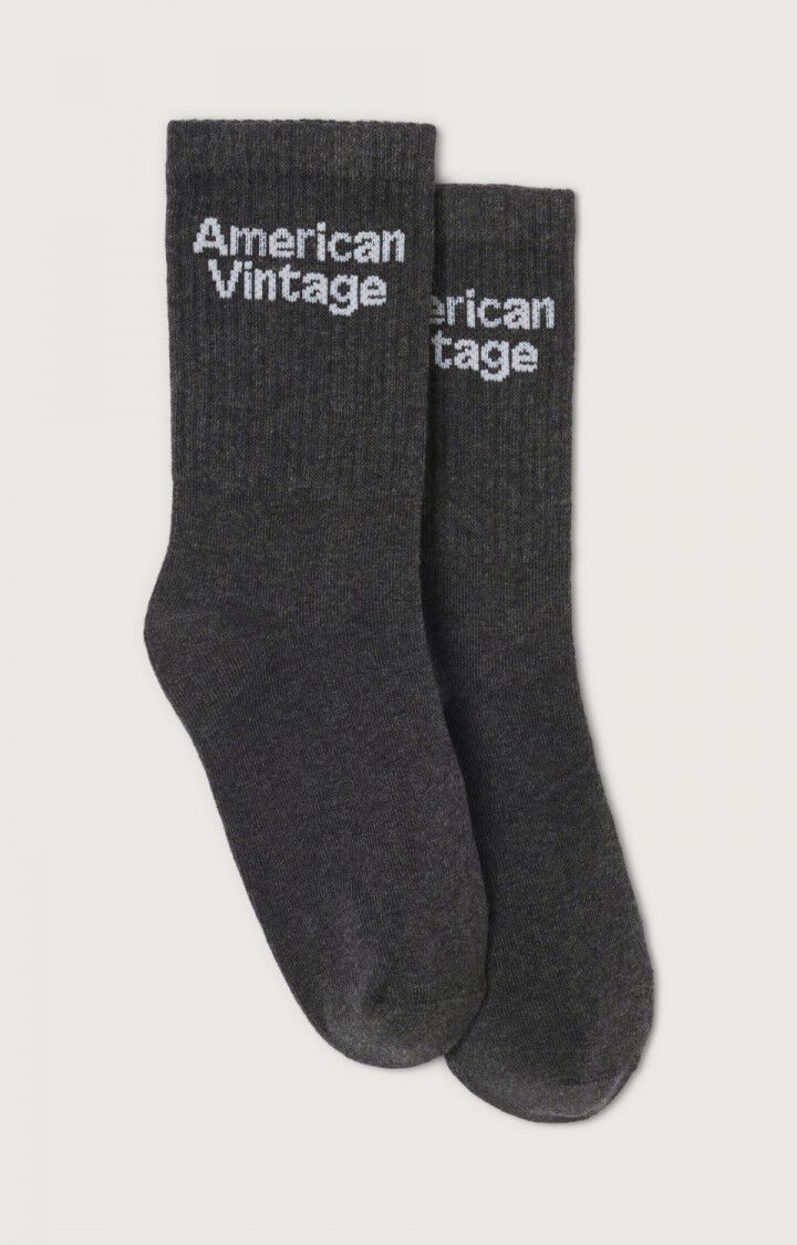 American Vintage : Chaussettes femme Américan Vintage GRIS CHINE