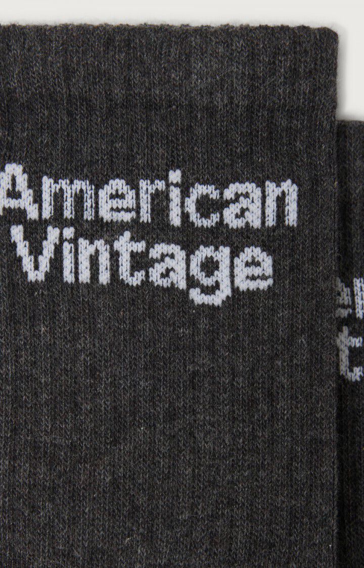 American Vintage : Chaussettes femme Américan Vintage GRIS CHINE – Image 2