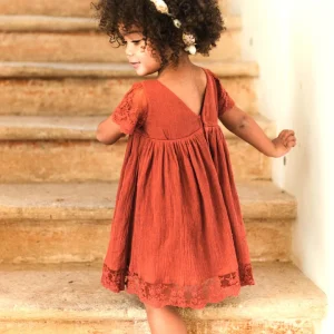 Robe Manon terracota Les petits inclassables