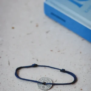Bracelet Le sous Français - Le petit coloré bleu marine