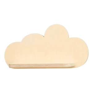 XL étagère murale en bois chambre enfants nuage | Wolkie - naturel