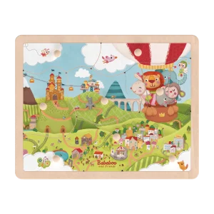 Puzzle à encastrer « Conduire sous un arc en ciel »