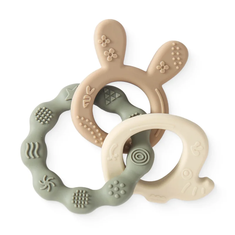 Anneau de dentition bébé – Silicone doux & oreilles de lapin pour soulager les gencives – Image 9