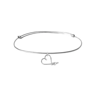 Bracelet jonc Lovely Hoop - Argent - Padam Padam
