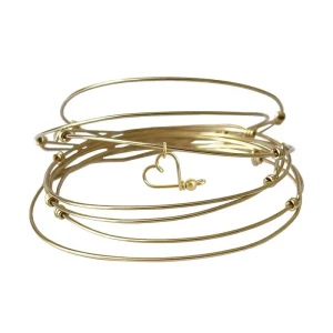 Bracelets jonc Semainier Lovely Hoop - Doré - Padam Padam