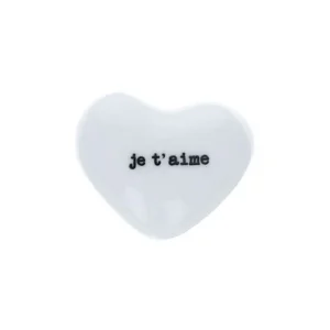 Coeur en céramique je t'aime