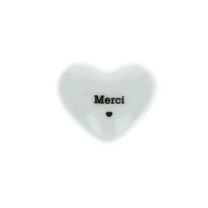 Cœur en céramique "MERCI"