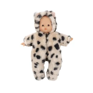Combinaison petit chat pour poupées Babies (28 cm) - Fausse fourrure dalmatien - Minikane