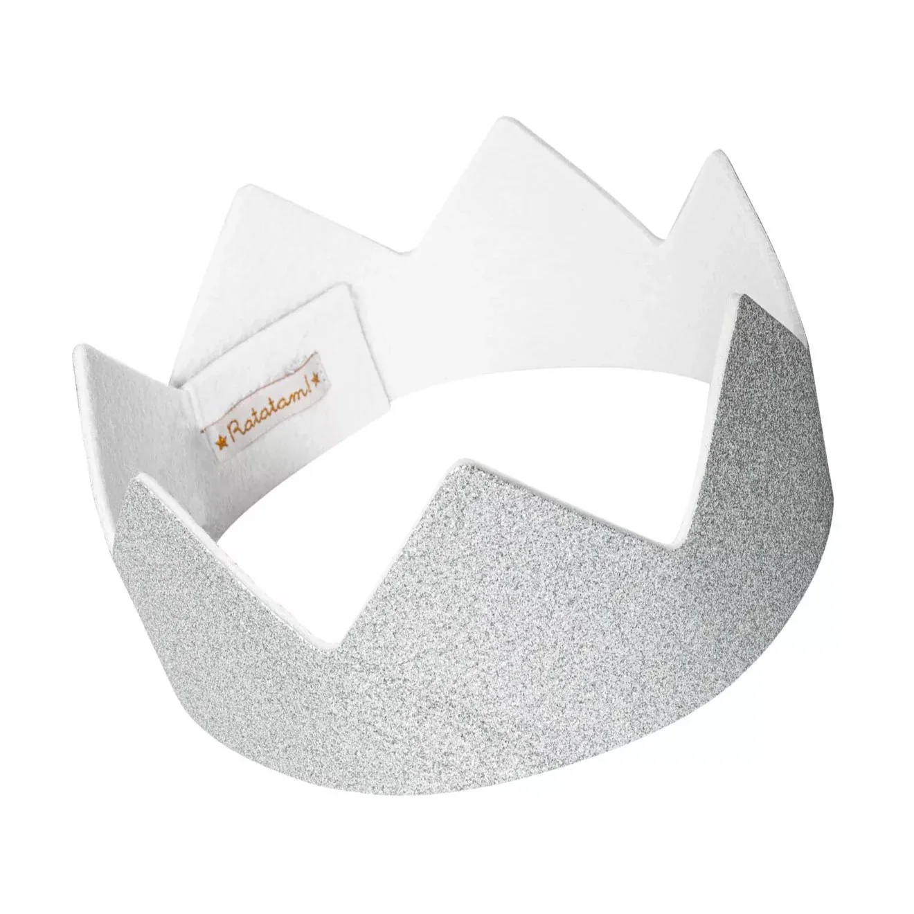 Couronne à paillettes - Argenté - Ratatam
