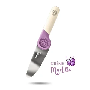 Couteau éducatif Genius Cut - Crème Myrtille - Les Petits Architectes