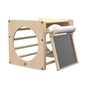 Cube d'escalade + Tableau créatif en bois FSC®