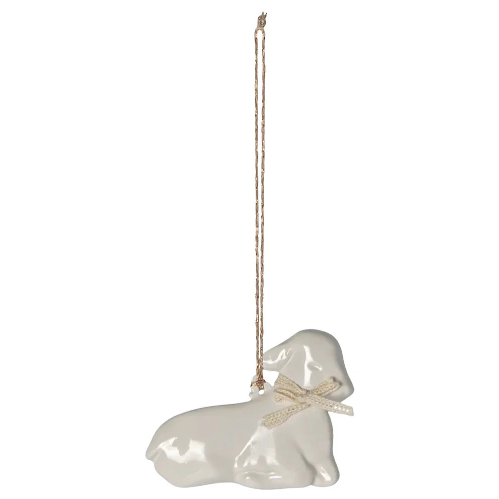 Décoration de Pâques en métal - Agneau blanc - Maileg