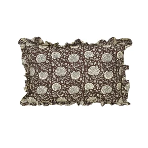 Coussin Print rectangle pipar marron 40x60cm