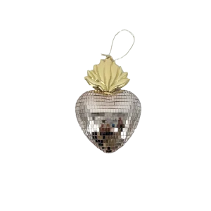 Cœur disco Ex-voto rose