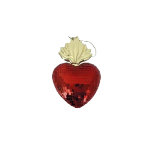 Cœur disco Ex-voto rouge