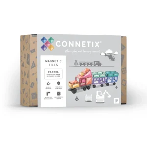 Connetix pack transport pastel 50 pièces