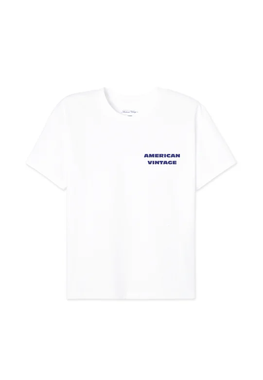 American Vintage : Tee-shirt Fizvalley Blanc